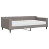 vidaXL Sofa z materacem do spania, kolor taupe, 100x200 cm, tkanina