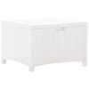 vidaXL Skrzynia ogrodowa, 60x54x41, rattan PP, biała