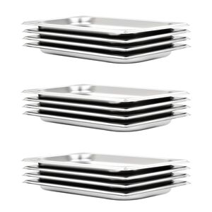 vidaXL Pojemniki gastronomiczne 12 szt. GN 1/3, 20 mm, stal nierdzewna