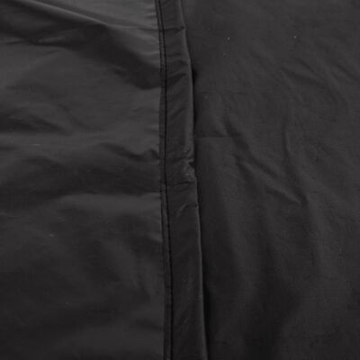 vidaXL Pokrowiec na ławkę 2-osobową, czarny, 134x70x65/94 cm, tkanina
