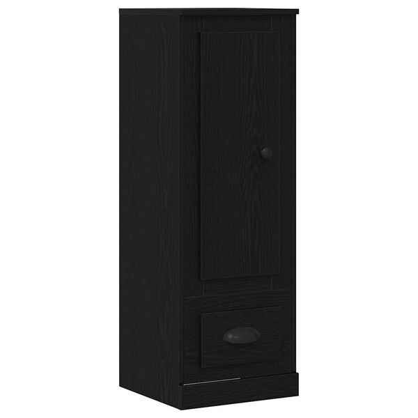 vidaXL Highboard z szufladą Czarny Dąb 36 x 35.5 x 103.5 cm