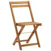 vidaXL 3-cz. składany zestaw bistro z poduszkami, lite drewno akacjowe