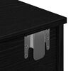 vidaXL P&oacute;łka ścienna z szufladami, czarna, 100x37,5x19 cm