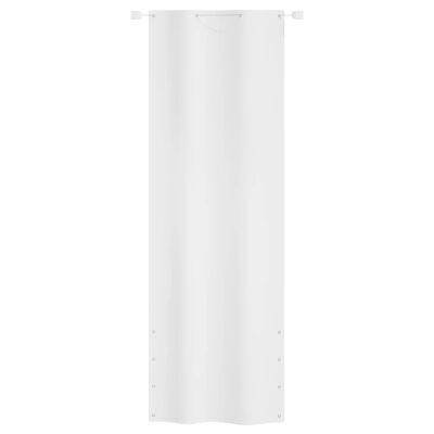vidaXL Parawan balkonowy, biały, 80x240 cm, tkanina Oxford