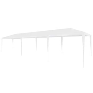 vidaXL Namiot imprezowy, 3 x 9 m, PE, biały