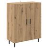 vidaXL Highboard 2 pcs Dąb rzemieślniczy Drewno inżynieryjne i szkło