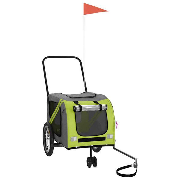 vidaXL Przyczepka rowerowa dla zwierząt, tkanina Oxford i żelazo