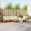 vidaXL Zestaw sof na zewnątrz z poduszką 7 pcs Naturalny i Kremowy