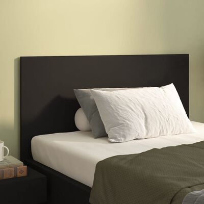 vidaXL Wezgłowie łóżka, czarne, 120x1,5x80 cm, materiał drewnopochodny