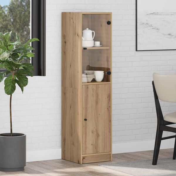 vidaXL Highboard Dąb rzemieślniczy 35 x 37 x 142 cm