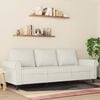 vidaXL Sofa 3-osobowa, kremowy, 180 cm, tapicerowana aksamitem