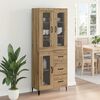 vidaXL Highboard z szufladą Dąb rzemieślniczy 69,5 x 34 x 180 cm