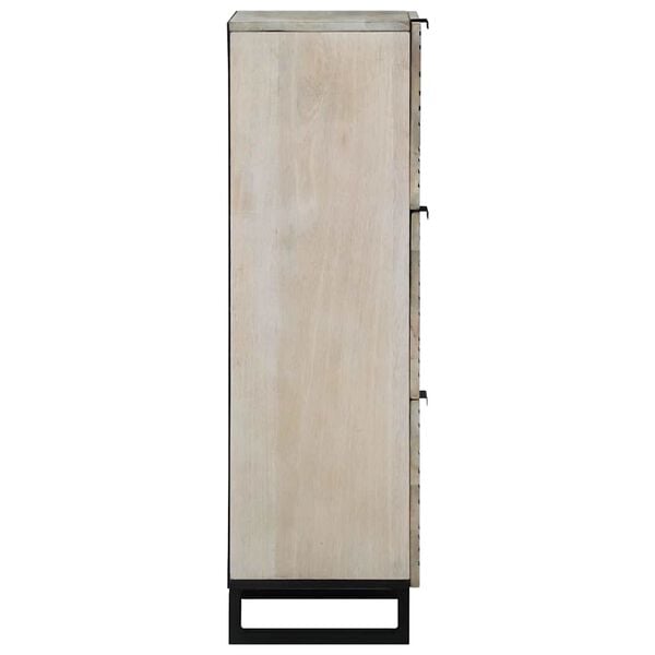 vidaXL Szafki i regały na media Biały i czarny 40 x 33 x 110 cm