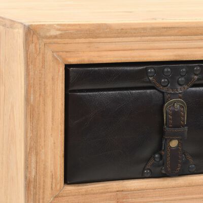 vidaXL Stolik konsola, lite drewno jodłowe, 115 x 41 x 75,5 cm