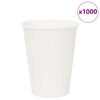 vidaXL Papierowe kubki, 1000 szt., 12oz, 300ml, biały