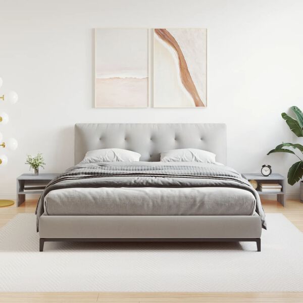 vidaXL Szafki nocne, 2 szt., szary dąb sonoma, 40x30x30 cm