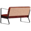 vidaXL 2-osobowa sofa, brązowa, sk&oacute;ra naturalna