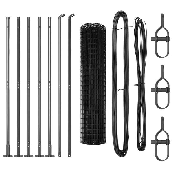 vidaXL Ogrodzenie z słupkiem Szary 1,2 x 10 m Stal i PVC