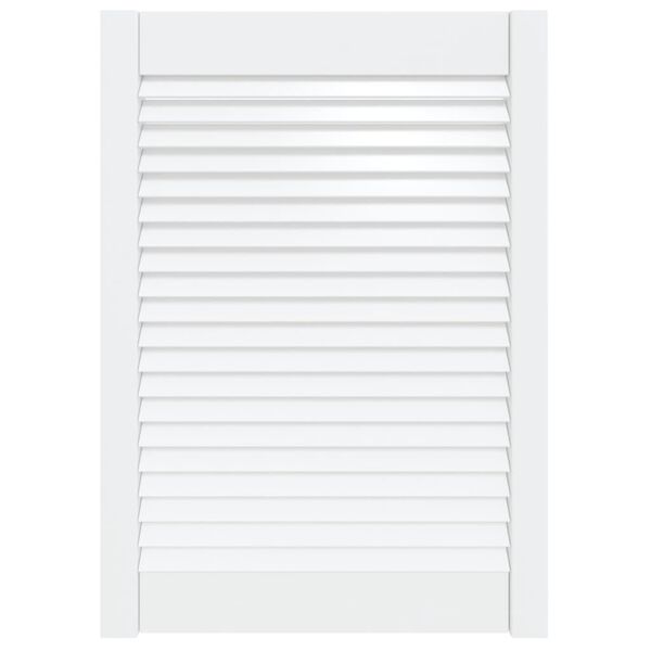 vidaXL Drzwi żaluzjowe do szafki, białe, 69x49,4 cm, sosnowe