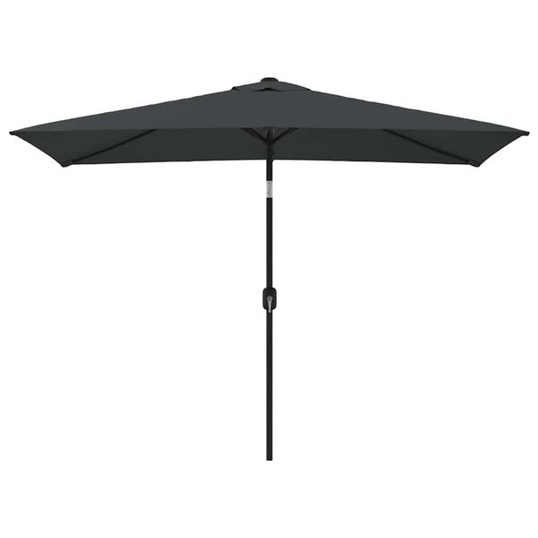 vidaXL Parasol ogrodowy na metalowym słupku, 300 x 200 cm, antracytowy
