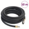 vidaXL Hybrydowy wąż pneumatyczny, czarny, 0,6", 10 m, guma i PVC