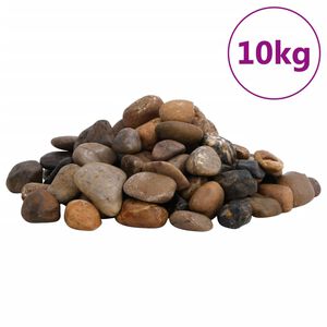 vidaXL Polerowane kamyki, 10 kg, r&oacute;żnokolorowe, 2-5 cm
