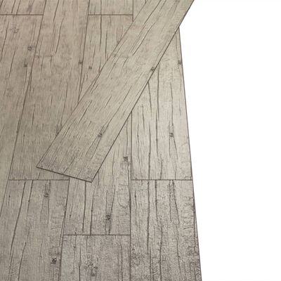 vidaXL Samoprzylepne panele podłogowe z PVC, 5,21 m², 2 mm, płowy dąb