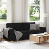 vidaXL Sofa 3-osobowa Czarna 220x78x84 cm Tkanina