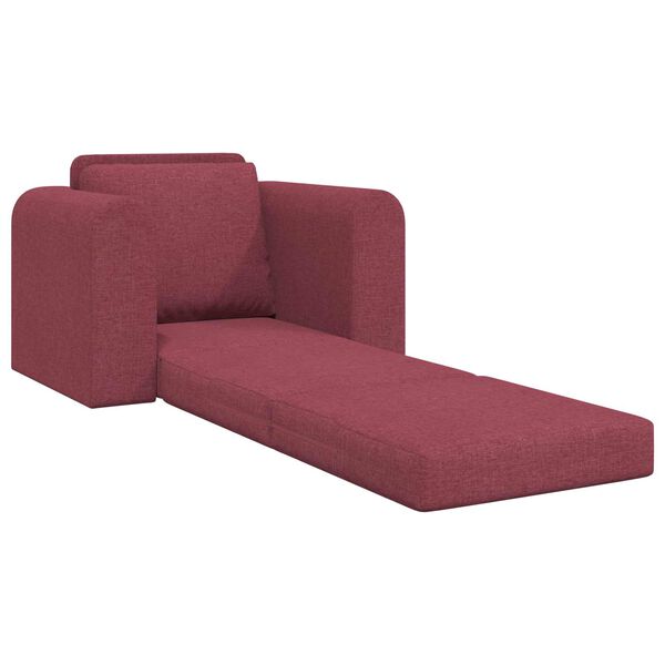 vidaXL Sofa Bed Czerwone wino 98 x 71 x 83 cm tkanina