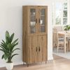 vidaXL Highboard Dąb rzemieślniczy 69,5 x 34 x 180 cm