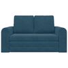 vidaXL Sofa Bed 60cm Niebieski Aksamit