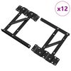 vidaXL Mechanizm podnoszenia ł&oacute;żka 12 szt. Czarny 340 x 95 x 40 mm
