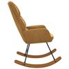 vidaXL Fotel bujany, brązowy, tapicerowany aksamitem