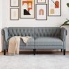 vidaXL Sofa Jasnoszary 182,5 x 74,5 x 74,5 cm Poliester