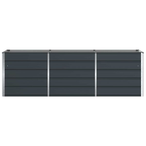 vidaXL Donica Antracyt 240 x 80 x 75 cm Stal
