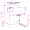 vidaXL Szafka Nocna z szufladą Stare drewno 40 x 35 x 70 cm