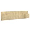 vidaXL Wezgłowie z szafkami, dąb sonoma, materiał drewnopochodny