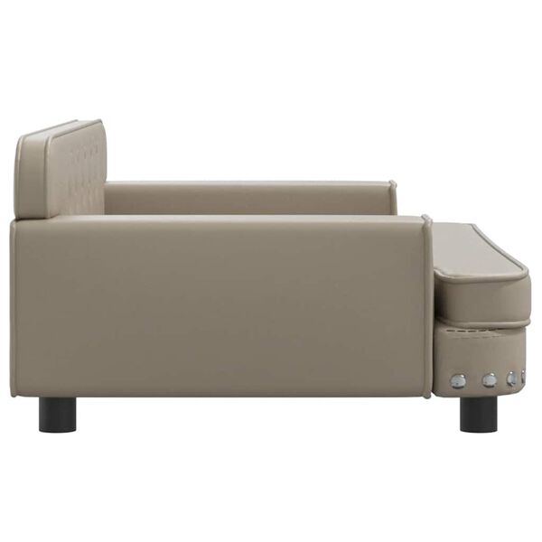 vidaXL Sofa dla dzieci, cappuccino, 90x53x30 cm, sztuczna sk&oacute;ra