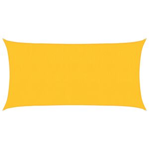 vidaXL Żagiel przeciwsłoneczny, 160 g/m&sup2;, ż&oacute;łty, 2x4 m, HDPE