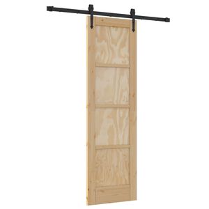 vidaXL Drzwi przesuwne ORKDAL 61 x 198,5 cm Lite drewno sosnowe