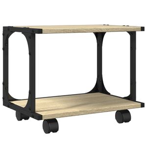 vidaXL Stojak pod drukarkę, 2-poziomowy, dąb sonoma, 41x28x33,5 cm