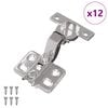 vidaXL Zawias 12 szt. Nikiel 85 x 52,5 x 9,5 mm Żelazo
