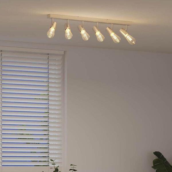 vidaXL Reflektor sufitowy Nikiel 73 x 6,5 x 11,5 cm Metal