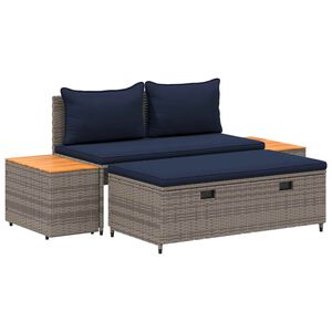 vidaXL Zestaw sof na zewnątrz 4-Liczba miejsc 4 pcs 55 x 30 x 39 cm