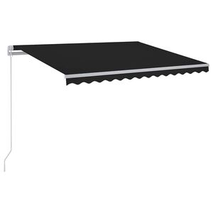 vidaXL Markiza wysuwana antracytowy 300 x 250 cm Tkanina i aluminium