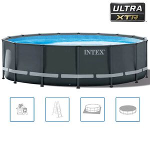 Intex Basen okrągły z akcesoriami Ultra XTR Frame, 488x122 cm, 26326GN