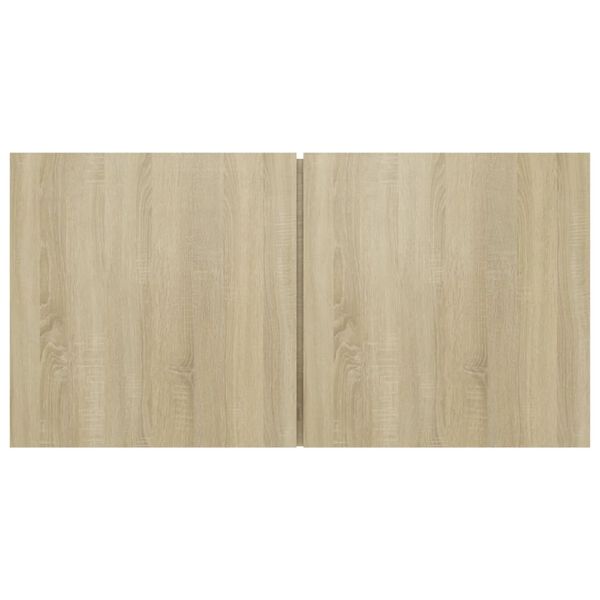 vidaXL Szafki wiszące pod TV, dąb sonoma, 60x30x30 cm