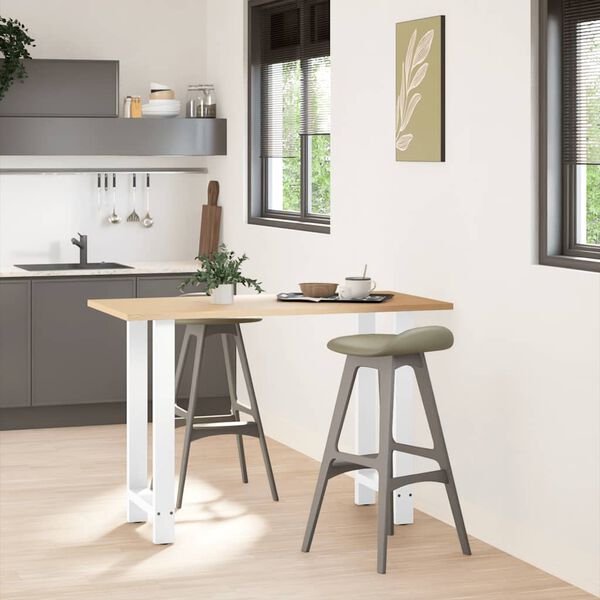 vidaXL Nogi do stołu barowego białe 2 szt. 50x(90-91) cm stal