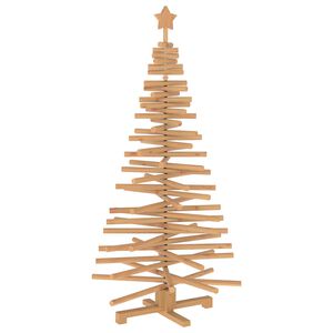 vidaXL Drewniana choinka KOTKA 150 cm Lite drewno sosnowe