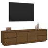 vidaXL Szafka pod TV, miodowy brąz, 176x37x47,5cm, lite drewno sosnowe